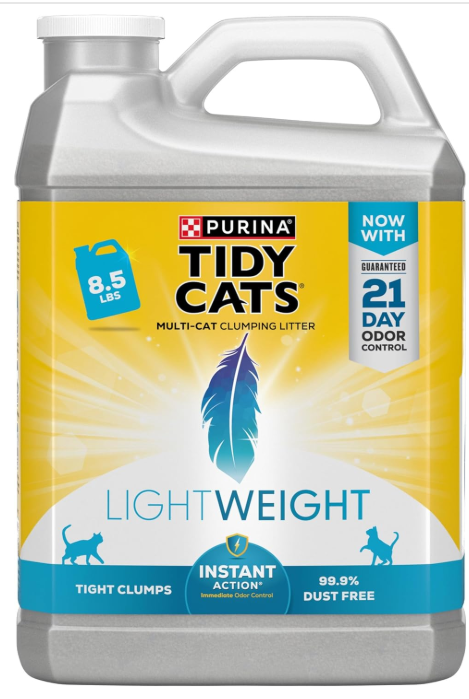 Purina Tidy Cats LightWeight, Low Dust, Clumping Cat Litter Odor Control, LightWeight Instant Action