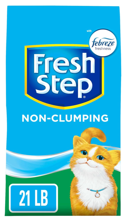 Fresh Step Non-Clumping Premium Cat Litter with Febreze Freshness, Scented - 21 Pounds