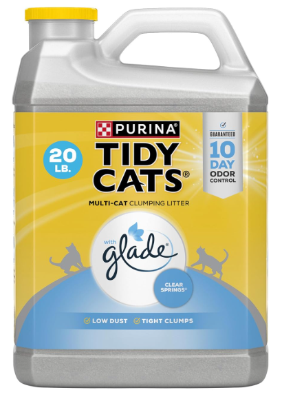 Purina Tidy Cats Clumping Multi Cat Litter, Glade Clear Springs 20 LBS