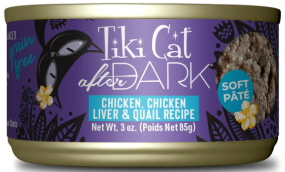 Tiki Cat After Dark Chicken & Quail Pate Grain-Free Wet Food for Cats