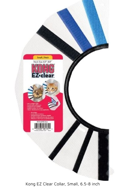 Kong EZ Clear Collar, Small, 6.5-8 inch Kong EZ Clear Collar, Small, 6.5-8 inch