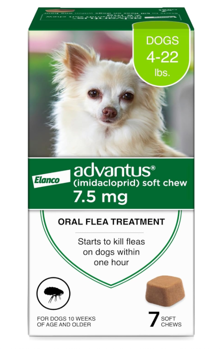 Advantus Dog Advantus Chewable Flea Treatment for Dogs 4 - 22 lbs. | 7 ct.