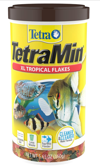 Tetra Large Tropical Flakes For Top/Mid Feeders, 5.65-Ounce