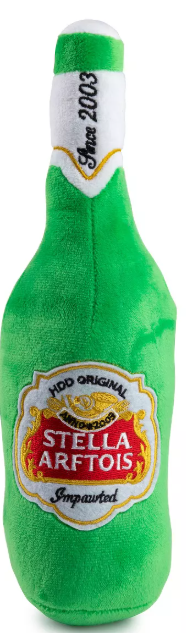 Haute Diggity Dog Stella Arftois Plush Dog Toy with Squeaker