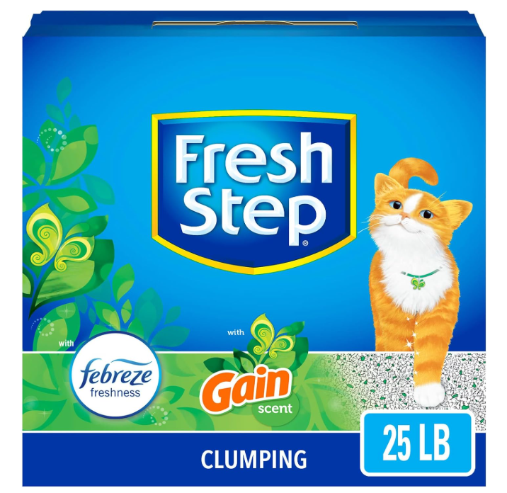 Fresh Step, Clumping Cat Litter with Gain Scent 25 LB