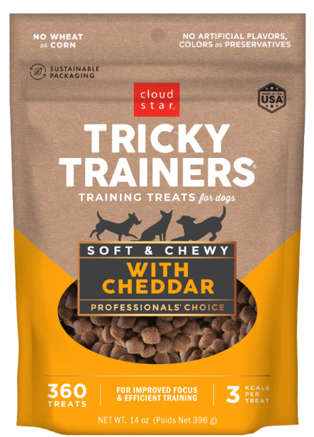 Cloud Star Tricky Trainers Soft & Chewy Dog Treat Cheddar, 1ea/14 oz