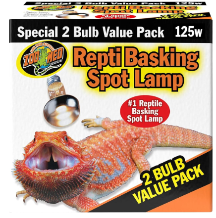 Zoo Med Repti Basking Spot Lamp, 125 Watts, 2 Count