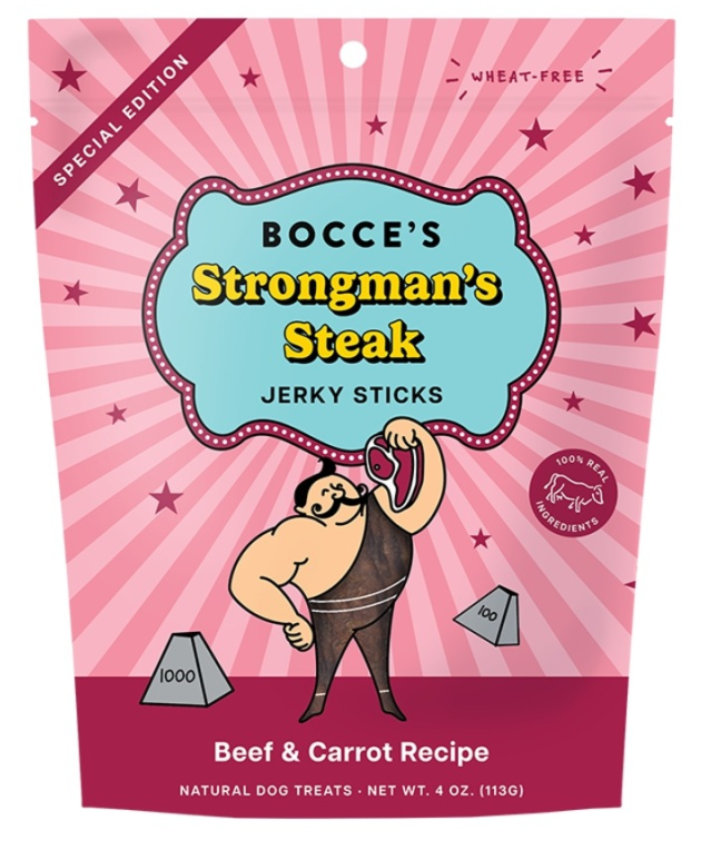 Bocce's Strongman's Steak Jerky 4oz