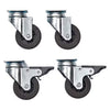 Skudo Pet Travel Carrier Wheel Casters 4 Pack Silver