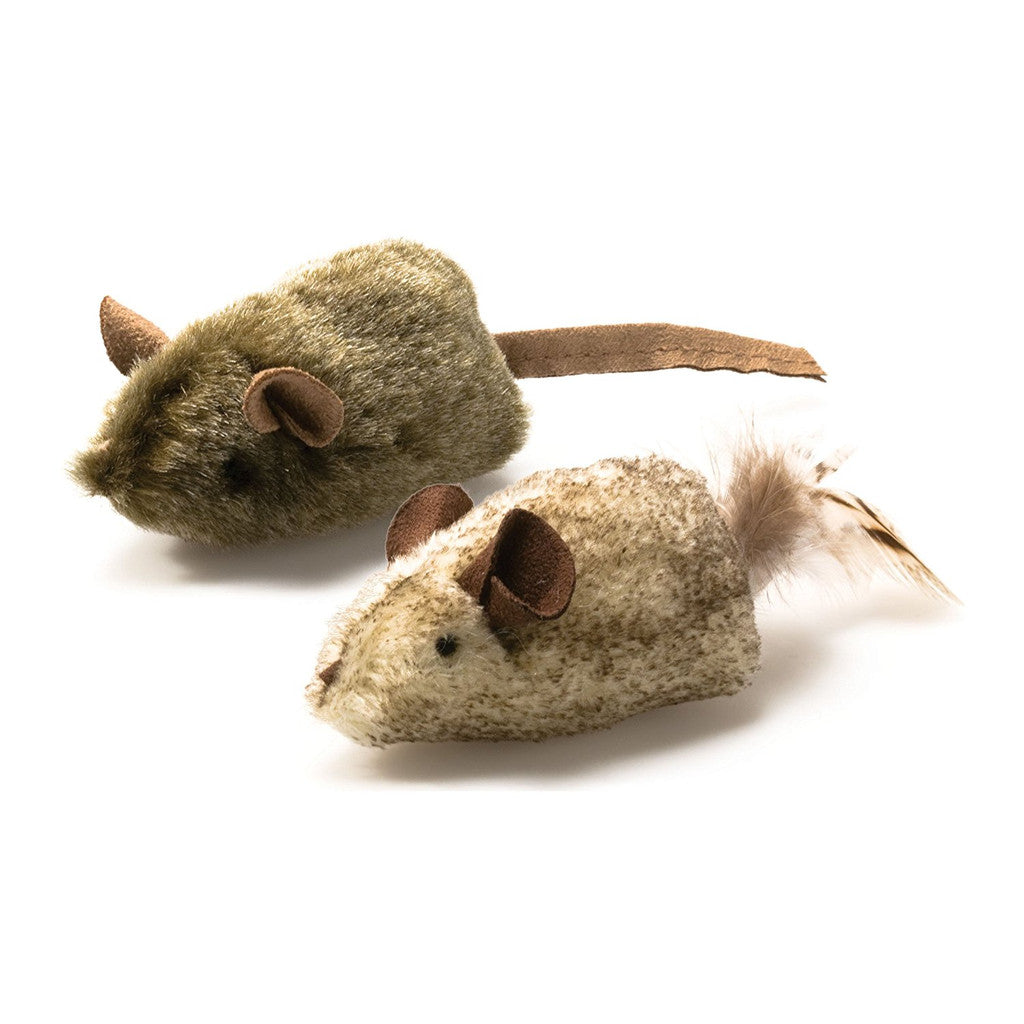 OurPets Play N Squeak Twice The Mice Catnip Interactive Durable Cat Toy