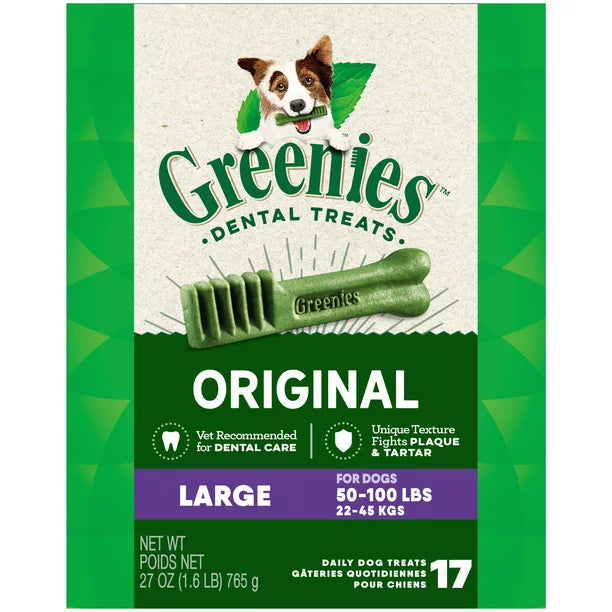 Greenies Original Large Dog Dental Treats - 17 count