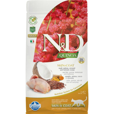 Farmina N&D Cat Quinoa Skin and Coat QUAIL 3.3lb
