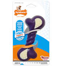 Nylabone Puppies Teething Chew Toy Bacon
