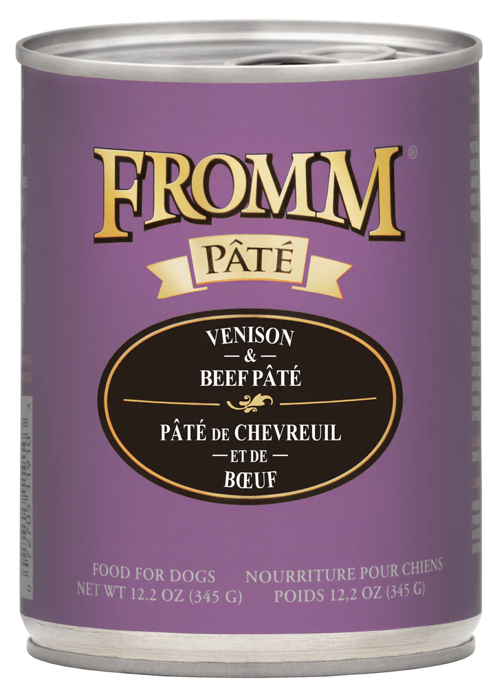 Fromm Venison & Beef Pate Dog Can 12oz