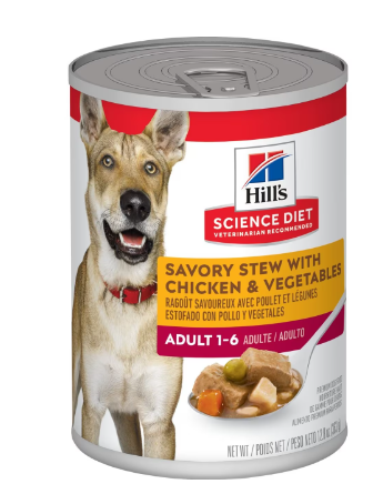 Hills Savory Stew With Chicken & Vegetables Wet Dog Food
