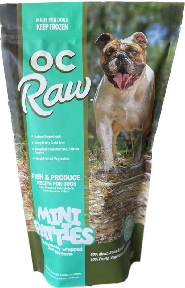 OC Raw Fish & Produce Frozen Dog Food