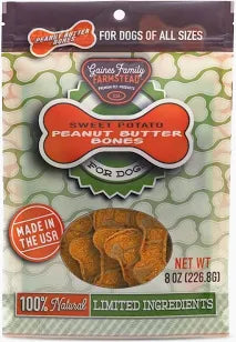 Sweet Potato Peanut Butter Bones