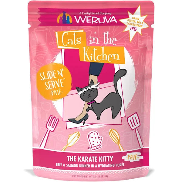 Weruva Cats In The Kitchen The Karate Kitty 3oz Pouch Wet Cat Food