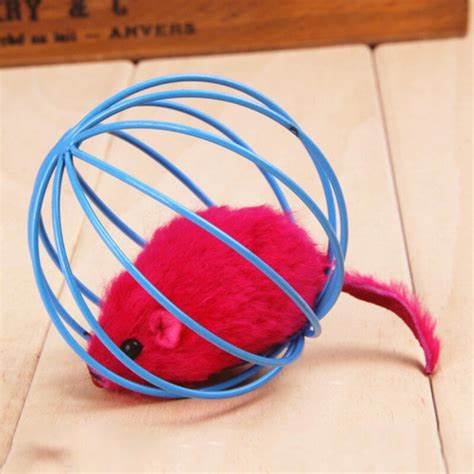 Kitten Play wire ball with mouse inside