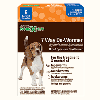 SENTRY Worm X Plus 7 Way DeWormer - 6 pill count