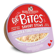 Load image into Gallery viewer, Stella &amp; Chewy GF Lil Bites Savory Stew Chicken &amp; Turkey Wet Dog Food
