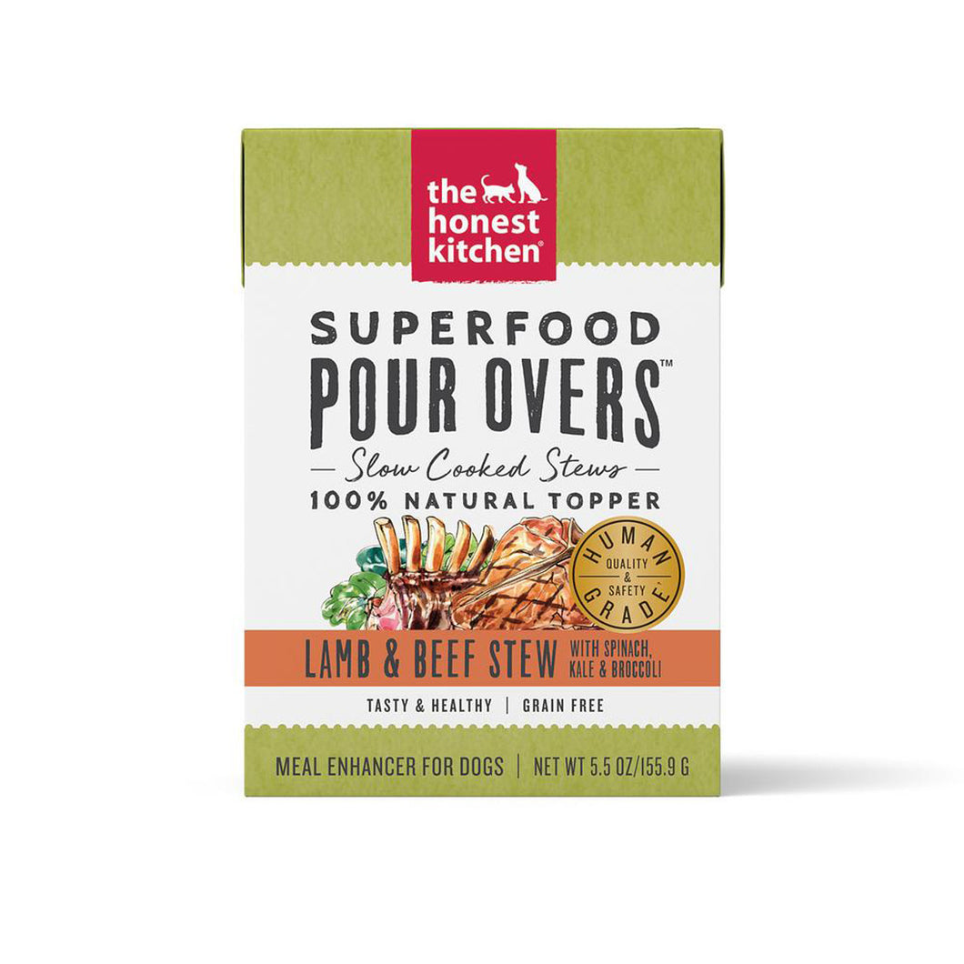 The Honest Kitchen Superfood Pour Overs Lamb & Beef Stew Wet Dog Food Topper