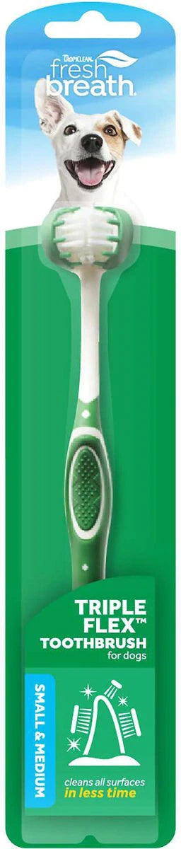 TropiClean Fresh Breath Tripleflex Dog Toothbrush