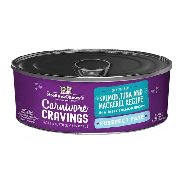 Stella & Chewy Salmon, Tuna, and Mackerel Pate Wet Cat Food