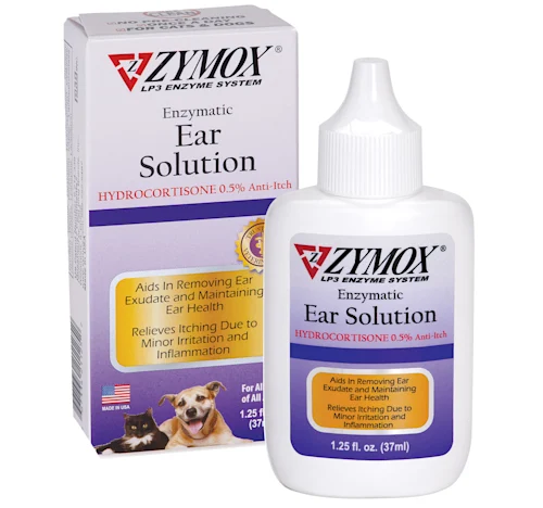 Zymox Ear Solution with .5% Hydrocortisone