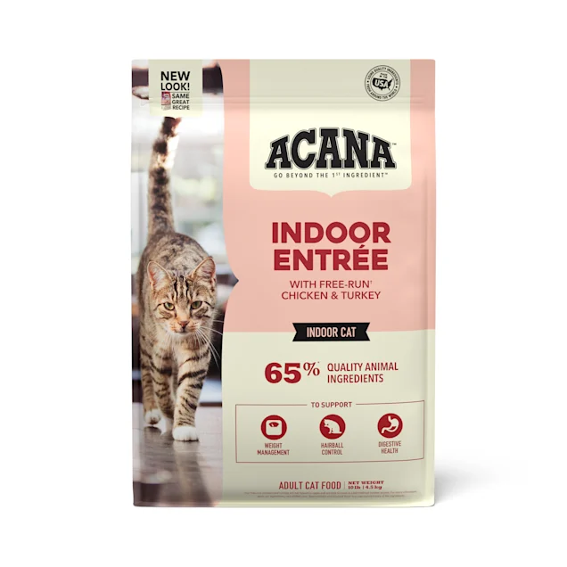 Acana Indoor Entree With Chicken & Turkey Dry Cat Food