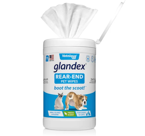 Vetnique Labs Glandex Fresh Scented  Hygenic Wipes, 75 count