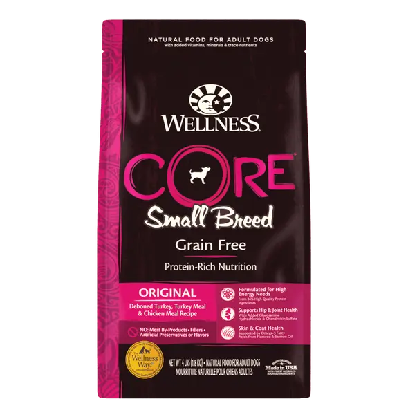 Wellness Core Grain Free Small Breed Turkey & Chicken Dry Dog Food