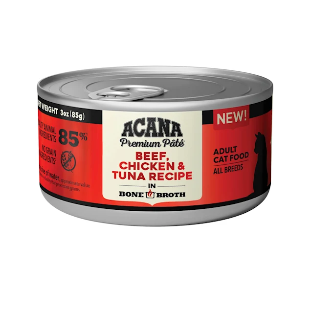 Acana Beef, Chicken, & Tuna Wet Cat Food