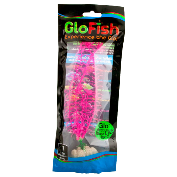 GLOFISH FLUORESCENT SINGLE-COLOR AQUARIUM PLANT