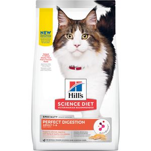 Hill's Science Diet Adult Perfect Digestion Salmon, Brown Rice, and Whole Oats Recipe Cat Food