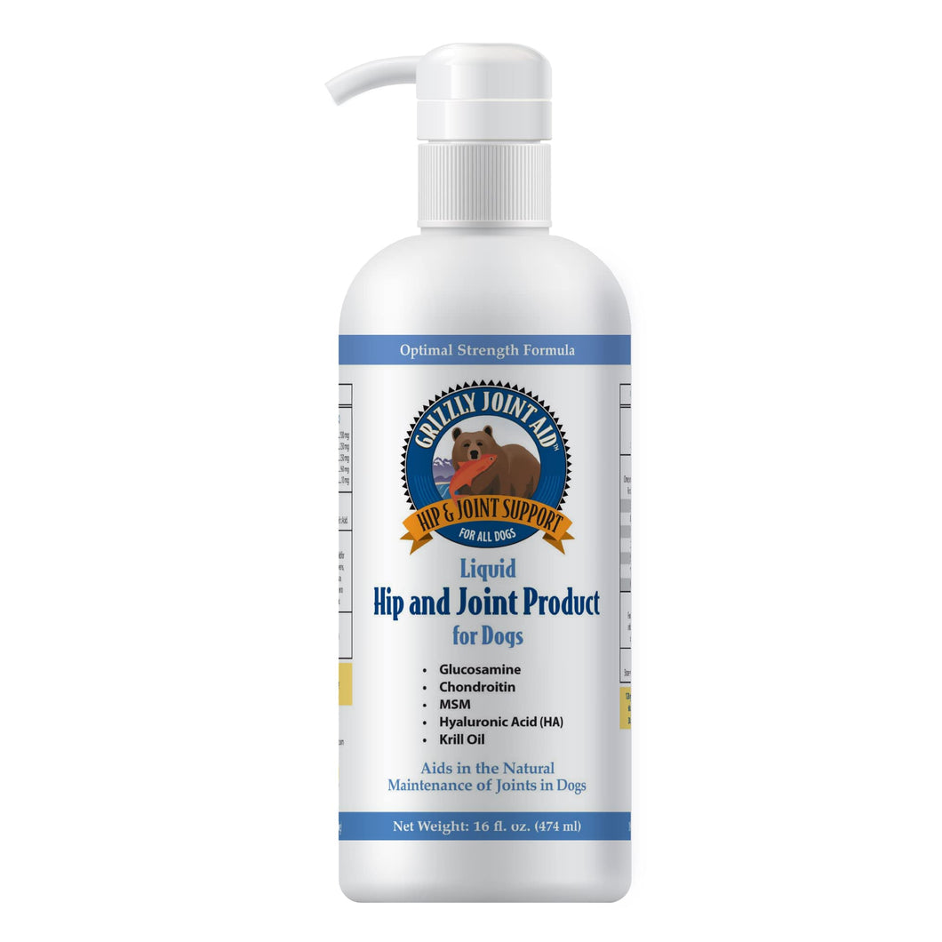 Grizzly Hip & Joint Aid for Dogs Liquid Supplement