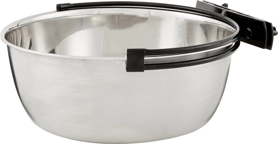 MidWest Stainless Steel Snap'y Fit Dog Kennel Bowl