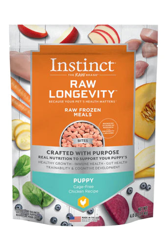 Instinct Longevity Chicken Puppy Frozen Bites Raw Dog Food