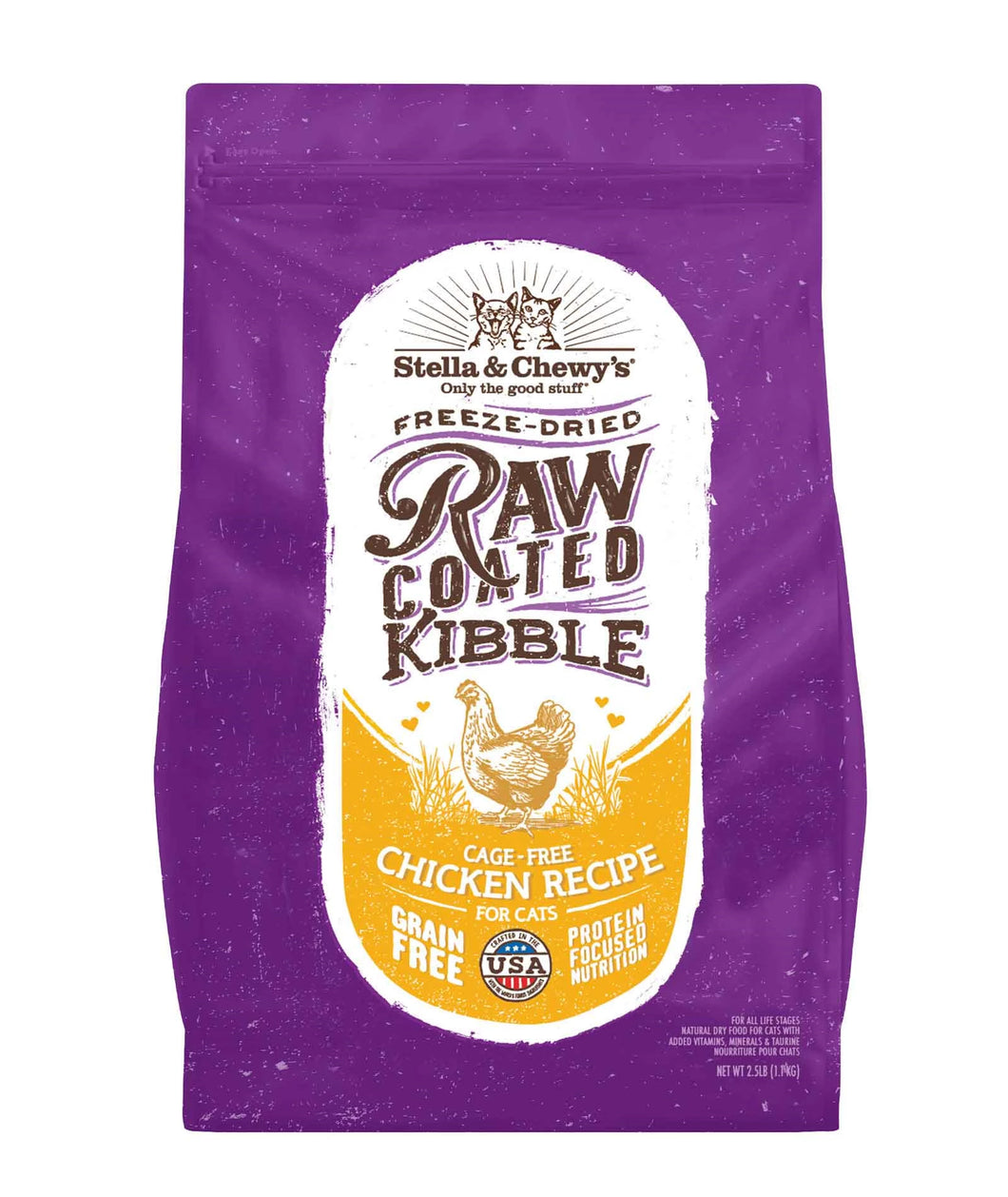 Stella & Chewy Raw Coated Chicken Dry Cat Food
