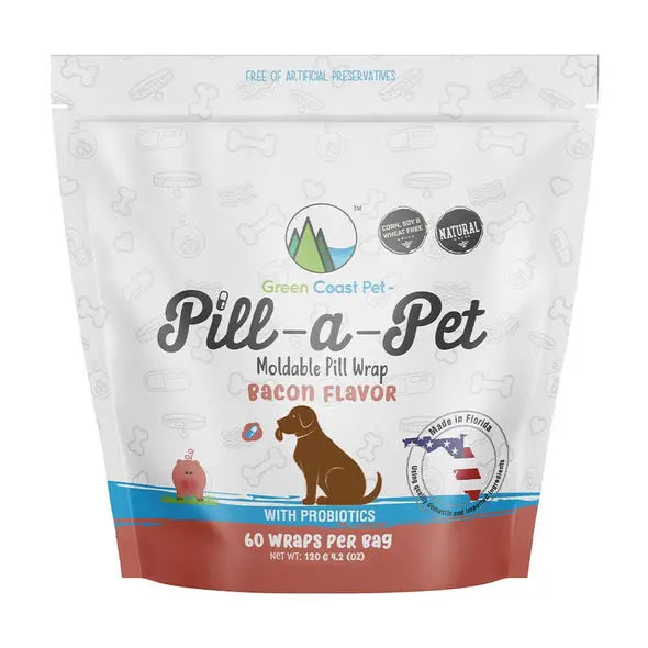 Green Coast Pet Pill-a-Pet Dog Pill Wrap 60 Count