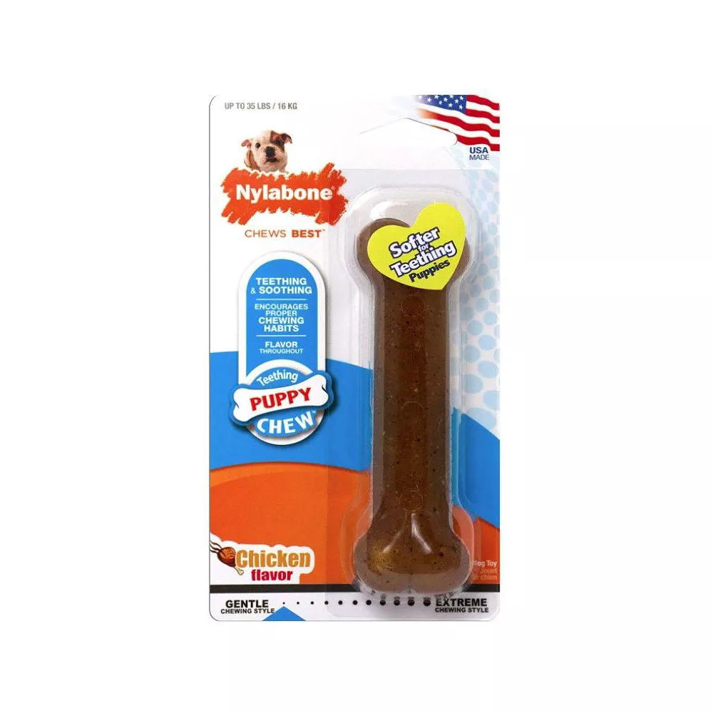 Nylabone Puppy Chew PuppyBone - Chicken Flavor