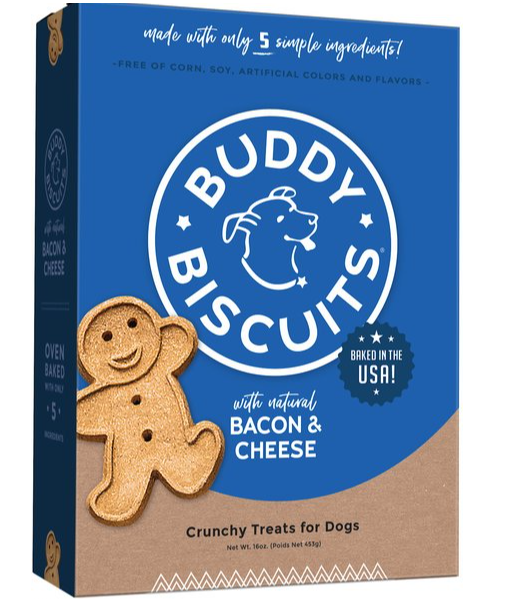Buddy Biscuits with Bacon & Cheese Oven Baked Dog Treats