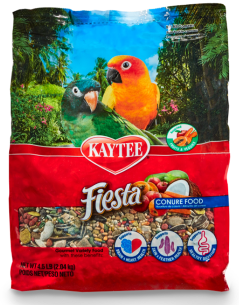 Kaytee Fiesta Conure Food, 4.5-Lb Bag