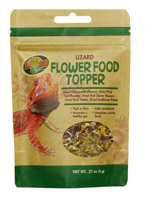 Zoo Med Lizard Flower Food Topper, 6-g bag