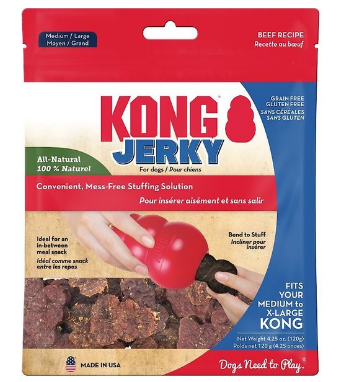 KONG Jerky Beef Grain-Free Gluten-Free Soft & Chewy Dog Medium/Large Treats