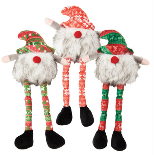 HOLIDAY GNOMES LONG LEG ASST 21″