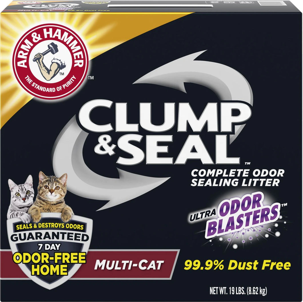 Arm & Hammer Litter Clump & Seal Multi-Cat Scented Clumping Clay Cat Litter