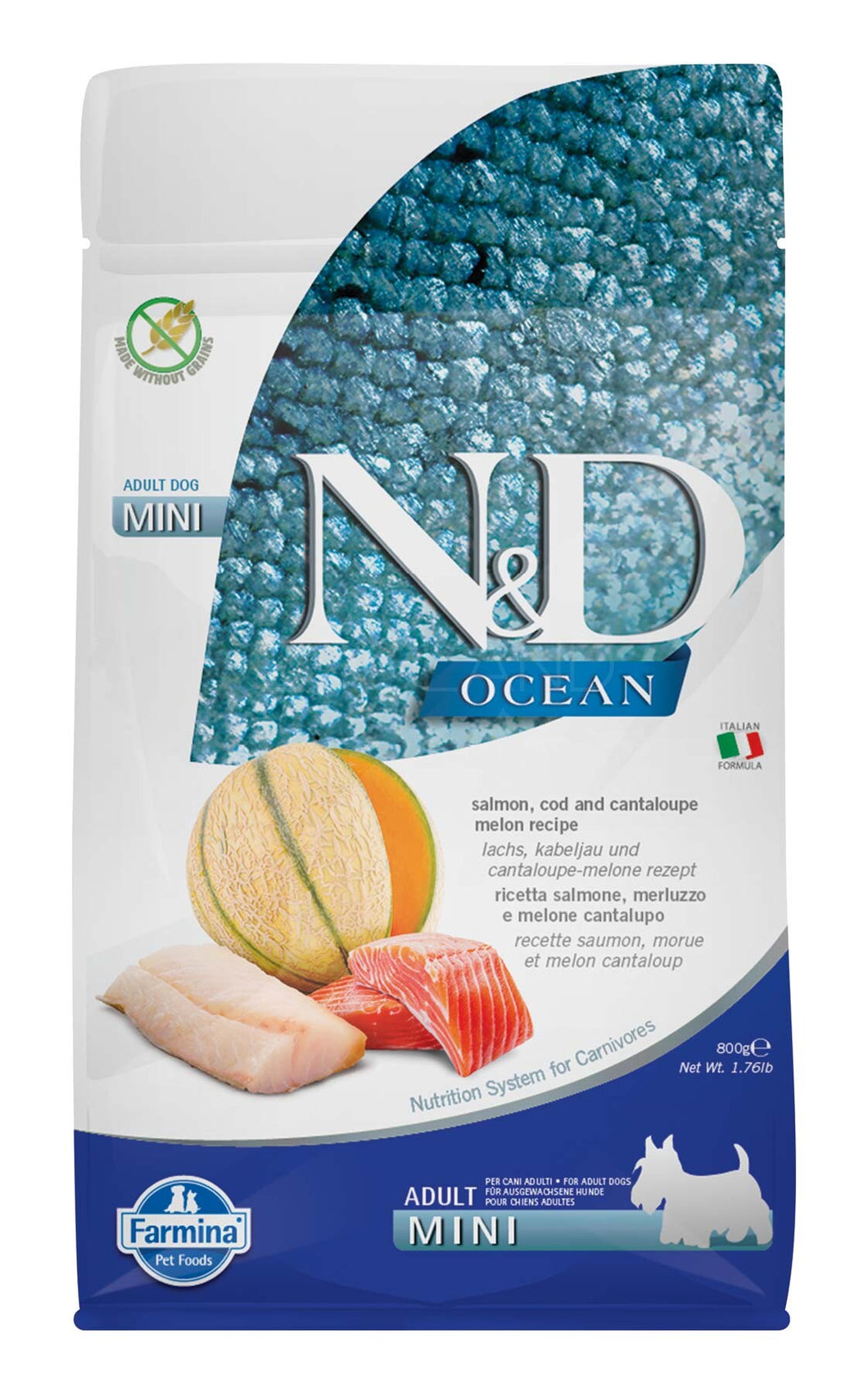 Farmina N&D Salmon, Cod, Cantaloupe, Melon Dry Dog Food