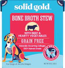 Solid Gold Bone Broth Stew with Beef & Hearty Vegetables Wet Dog Food, 11 oz.