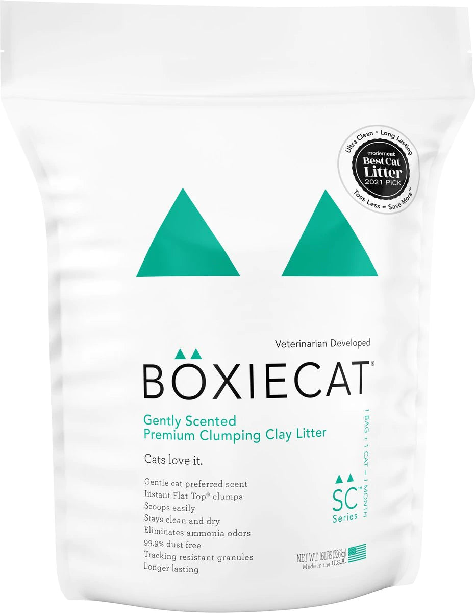 Boxiecat Gently Scented Premium Clumping Clay Cat Litter